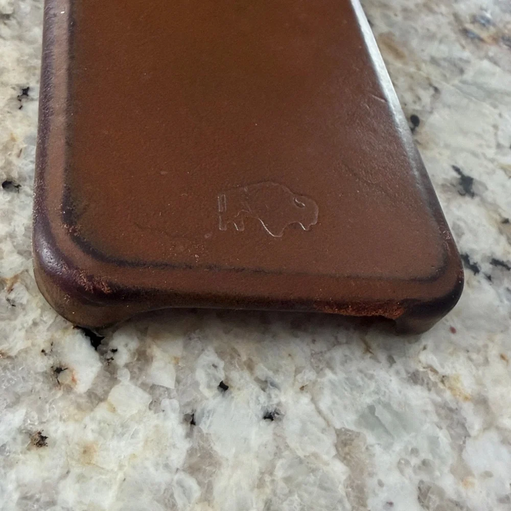 Brown Leather Phone 14 Case
